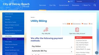Pay My Utility Bill | City of Delray Beach, FL
