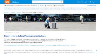 Expert review: Delsey Pluggage smart suitcase - Before 23:59 ...