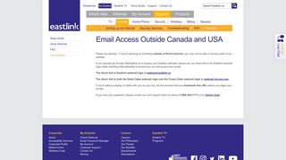 International Access to Webmail | Eastlink Support - My Eastlink