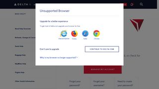 Login Help : Delta Air Lines