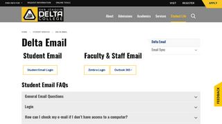 Delta Email | San Joaquin Delta College