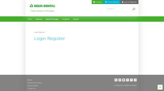 Delta Dental Michigan - Login Register