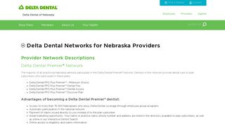 Delta Dental Networks for Nebraska Providers