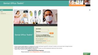 Dental Office Toolkit - Login - toolkitsonline