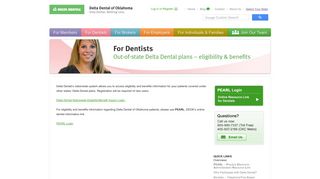 Out-of-State Delta Dental Plans – Eligibility ... - Delta Dental of Oklahoma