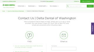 Contact Us | Delta Dental of Washington