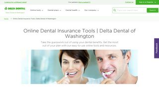 Online Dental Insurance Tools | Delta Dental of Washington