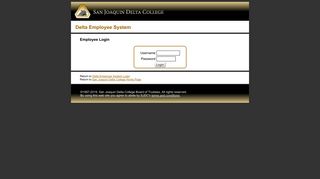 SJDC Employee - Employee Login - San Joaquin Delta College