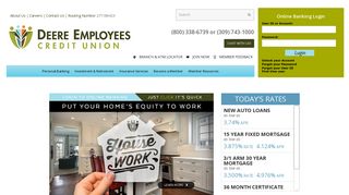 Deere Employees Credit Union: homepage