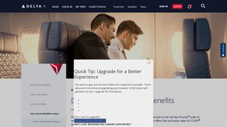 Delta Gold Medallion Benefits : Delta Air Lines