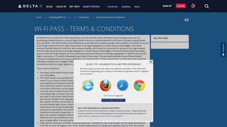 Wi-Fi Pass Terms & Conditions : Delta Air Lines