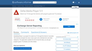 Delta Media Player 1.1 Download (Free trial) - dmplayer.exe