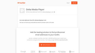 Delta Media Player - email addresses & email format • Hunter - Hunter.io