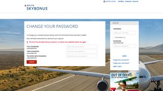 Change Password : Delta SkyBonus