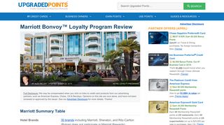 Marriott Rewards - Upgraded Points