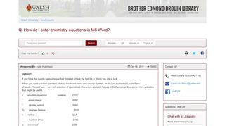 How do I enter chemistry equations in MS Word? - LibAnswers