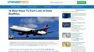 The 18 Best Ways to Earn Lots More Delta SkyMiles [2019]