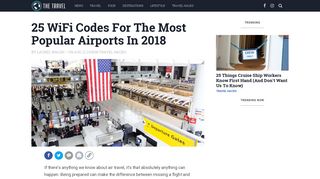 25 WiFi Codes For The Most Popular Airports In 2018 | TheTravel