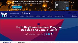 Delta SkyBonus Business Program Updates and Double Points – The ...