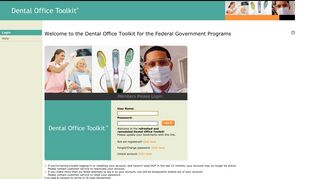 Dental Office Toolkit - Login