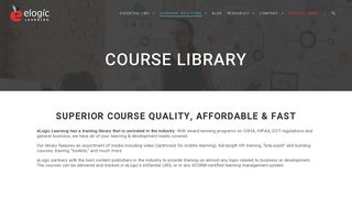 eLearning Course Library | Learning Solutions | eLogic Learning