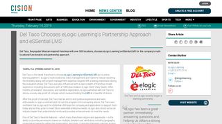 Del Taco Chooses eLogic Learning's Partnership Approach and ...