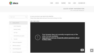 Quick Start Integration - deltadna documentation