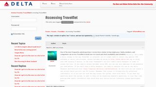 Accessing TravelNet – Delta Non-Rev