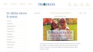 A Look at Writing References - Tri Delta | Tri Delta