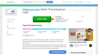 Access fstime.urs.com. Deltek Time & Expense - Login