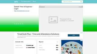 timesheets.serco-na.com - Deltek Time & Expense - Login - Time ...