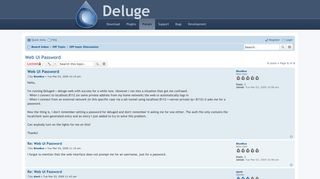 Web Ui Password - Deluge Forum