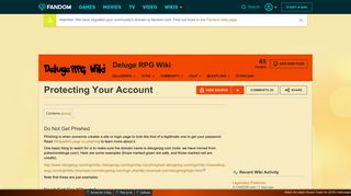 Protecting Your Account | Deluge RPG Wiki | FANDOM powered by ...