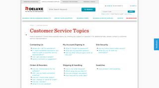 Deluxe for Business | Customer Service - Deluxe.com