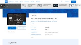 The David Jones Credit Card | AMEX Australia - American Express