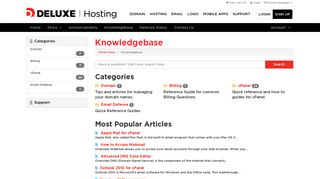 Knowledgebase - Deluxe Hosting