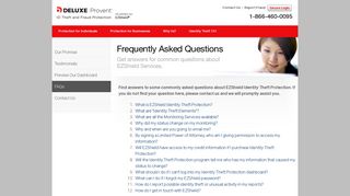 FAQs - Deluxe Provent powered by EZShield