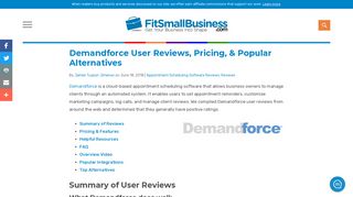Demandforce User Reviews, Pricing, & Popular ... - Fit Small Business