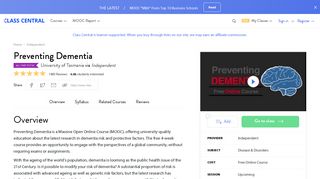 Free Online Course: Preventing Dementia from University of Tasmania ...