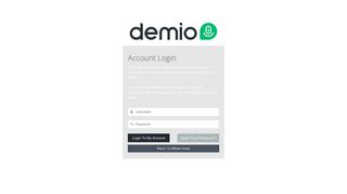 Account Login - Demio - Affiliate Program