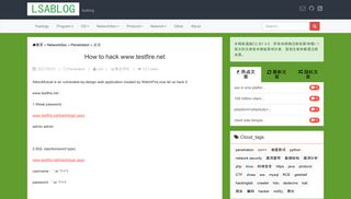 How to hack www.testfire.net | LSABLOG