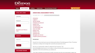 Demon Email Management Portal « Demon Online Help Centre