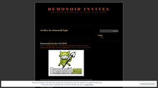 demonoid login | Demonoid Invites