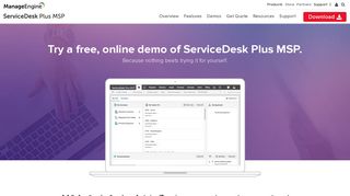 ManageEngine ServiceDesk Plus - MSP