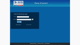 Dena Bank Internet Banking Login