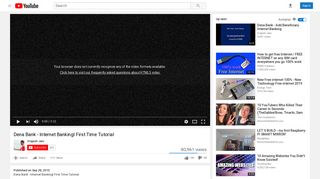 Dena Bank - Internet BankingI First Time Tutorial - YouTube
