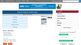 Denali Federal Credit Union - Anchorage, AK - Credit Unions Online