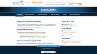 PROVENGE Enrollment | DendreonOnCall.com