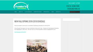 Fall/Spring 2018-2019 Schedule - Denises Dance Academy