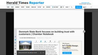 Denmark State Bank focuses on building trust with customers ...